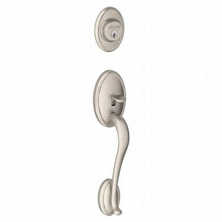 Schlage Wakefield Georgian Knob DBL CYL Handle Tri F62WKF619GEO